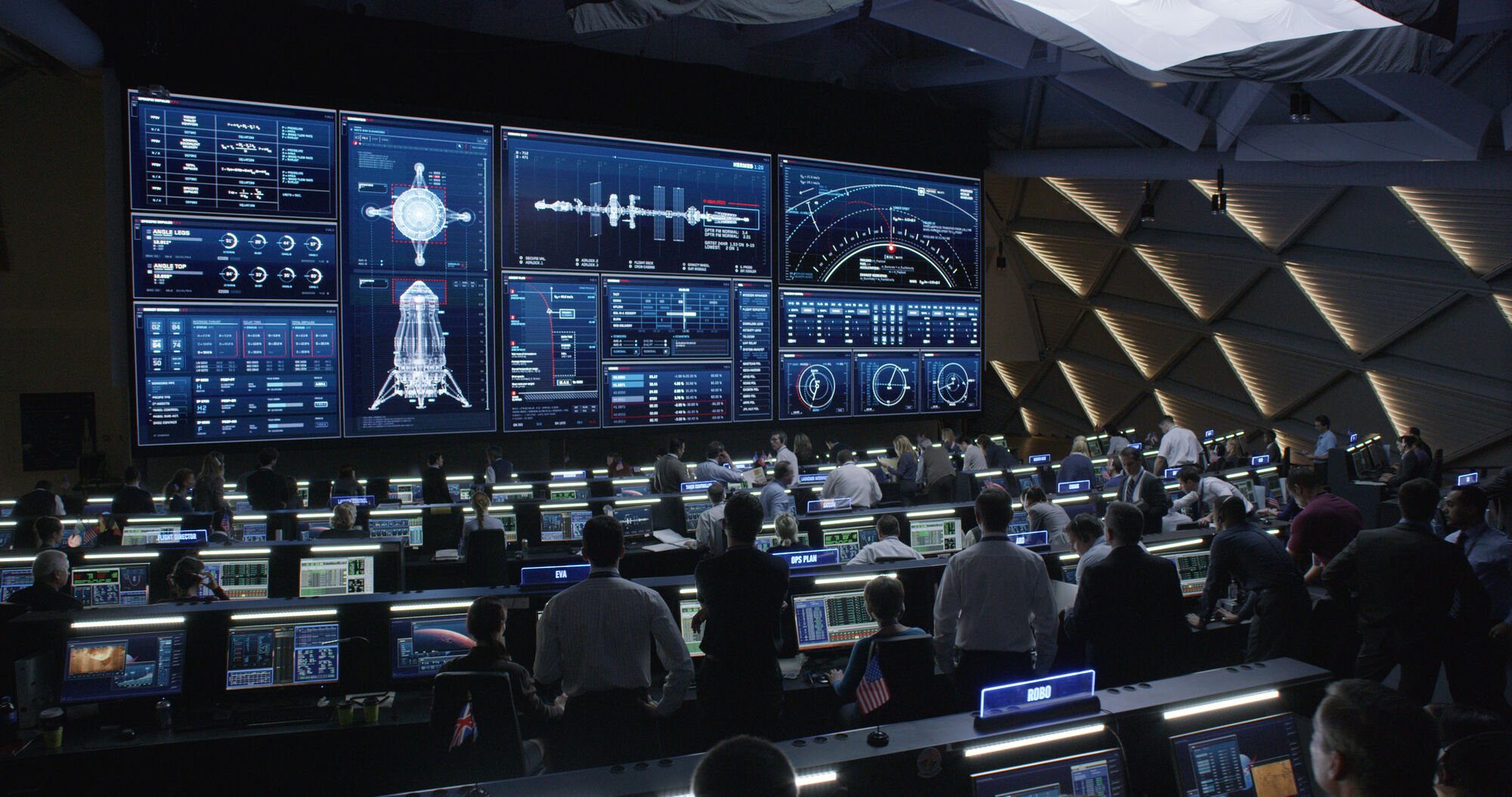 mission control room for spacecraft