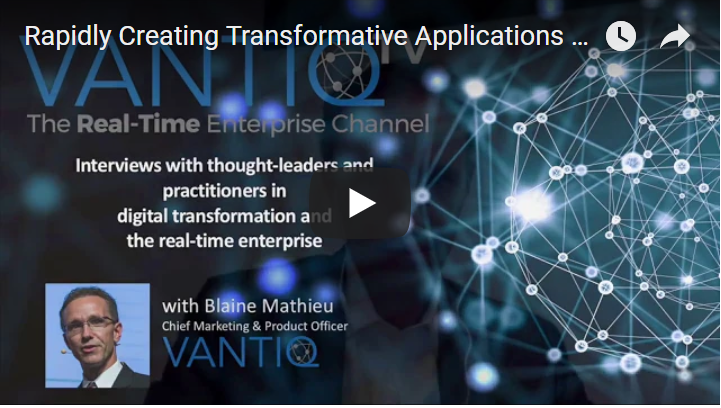 VANTIQ TV-guest speaker InfoSquare, interviews with thought-leaders and practitioners in digital transformation and the real-time enterprise