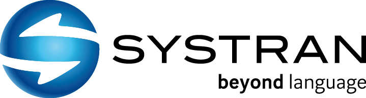 systran company logo with slogan "beyond language"