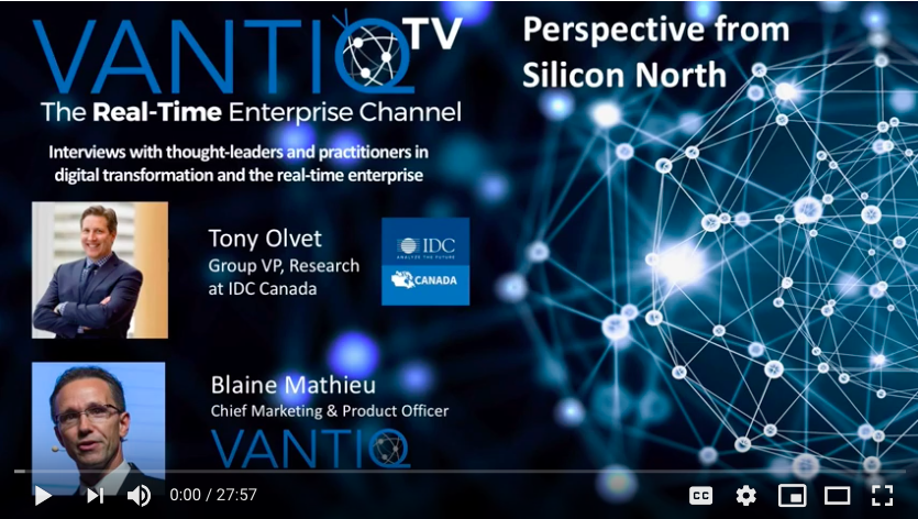 VANTIQ TV-guest speaker Tony Olvet Group VP research at IDC Canada, Perspective from Silicon north