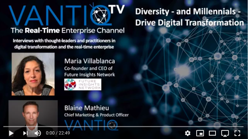 vantiq tv episode starring maria villablanca from future insights network and blaine mathieu