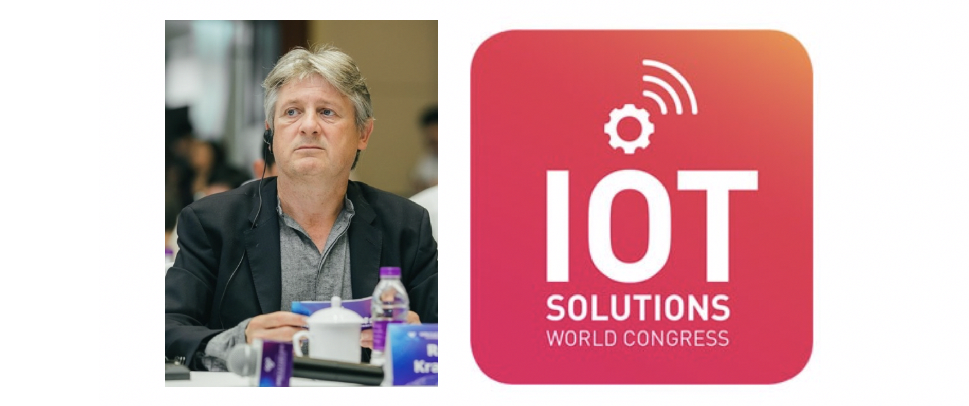 rob van kranenburg and the iot solutions world congress logo