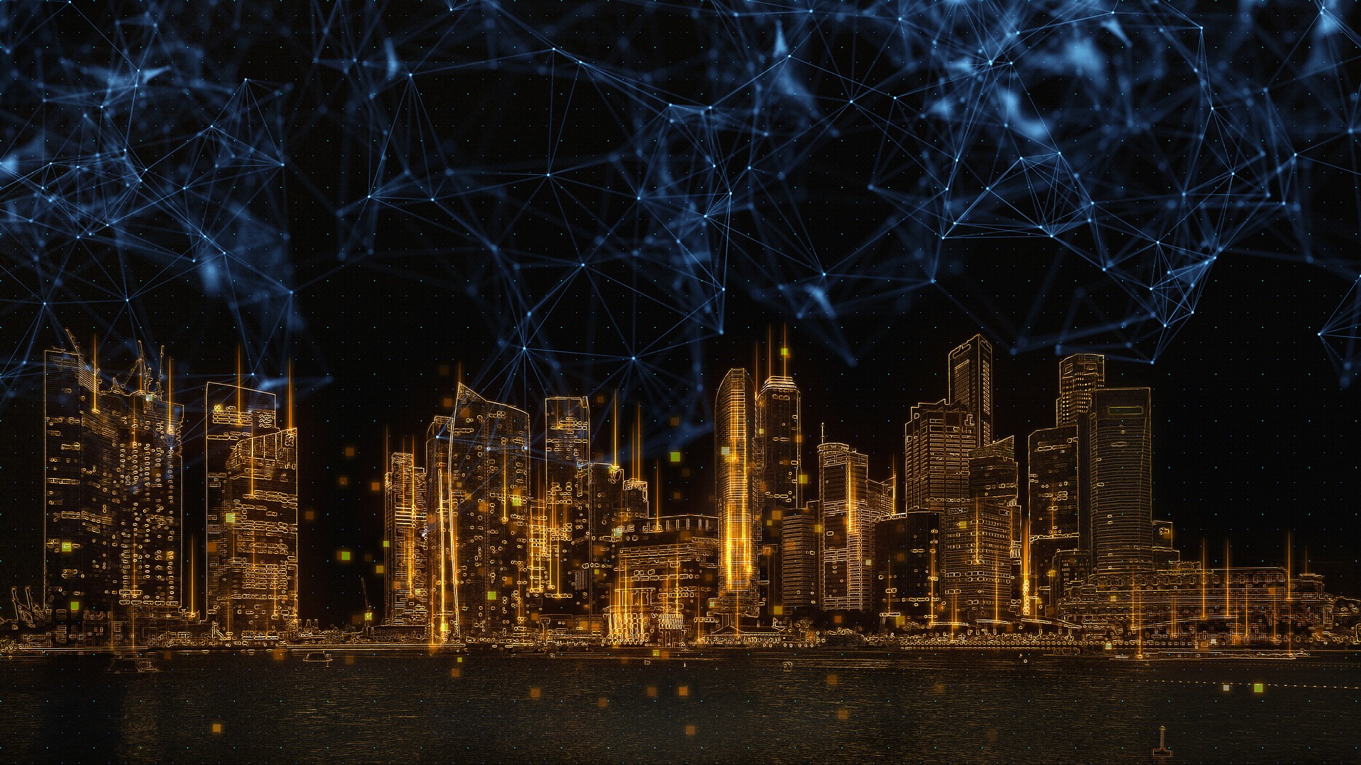 representation of a smart city using IoT technologies